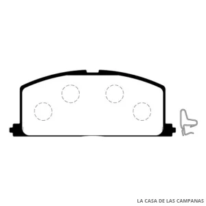 L3968-0M PASTILLAS DE FRENO DELANTERO