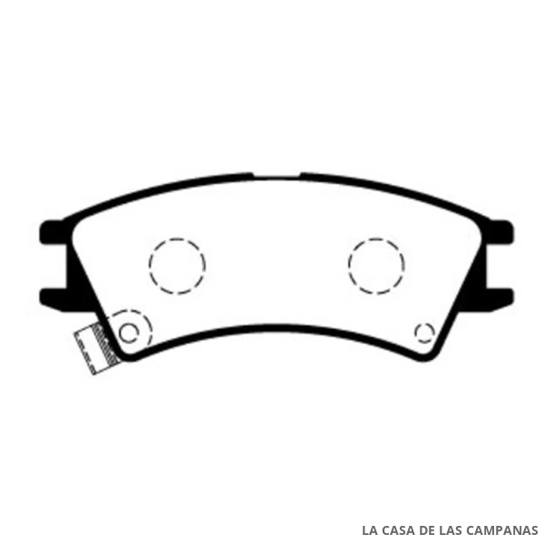 L3973-0M PASTILLAS DE FRENO DELANTERO