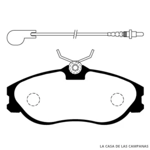 L3974-0M PASTILLAS DE FRENO DELANTERO