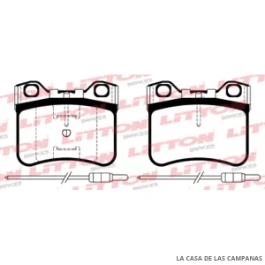 L3999-0M PASTILLAS DE FRENO DELANTERO