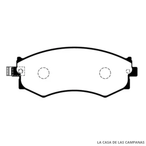 L4000-0M PASTILLAS DE FRENO DELANTERO