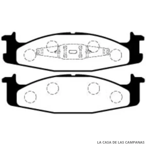 L4001-0M PASTILLAS DE FRENO DELANTERO