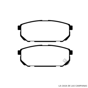 L4009-0M PASTILLAS DE FRENO TRASERO