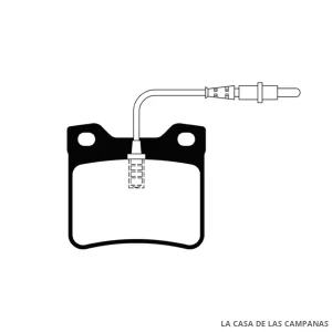 L4044-0M PASTILLAS DE FRENO TRASERO