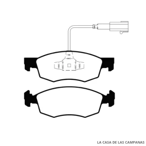 L4076-3ULT PASTILLAS DE FRENO DELANTERO