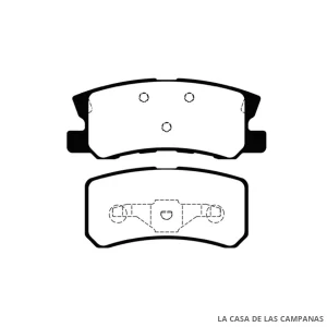 L4097-0M PASTILLAS DE FRENO TRASERO