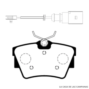 L4111-1M PASTILLAS DE FRENO TRASERO