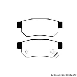 L4155-0M PASTILLAS DE FRENO TRASERO