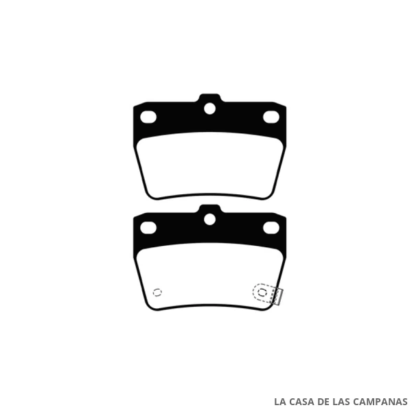 L4472-0M PASTILLAS DE FRENO TRASERO