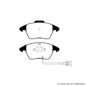 L4475-0M PASTILLAS DE FRENO DELANTERO