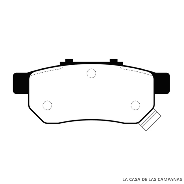 L4528-0M PASTILLAS DE FRENO TRASERO