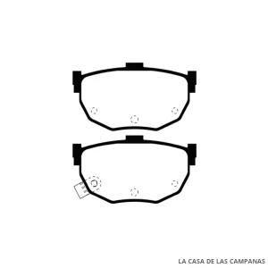L4617-0M PASTILLAS DE FRENO TRASERO