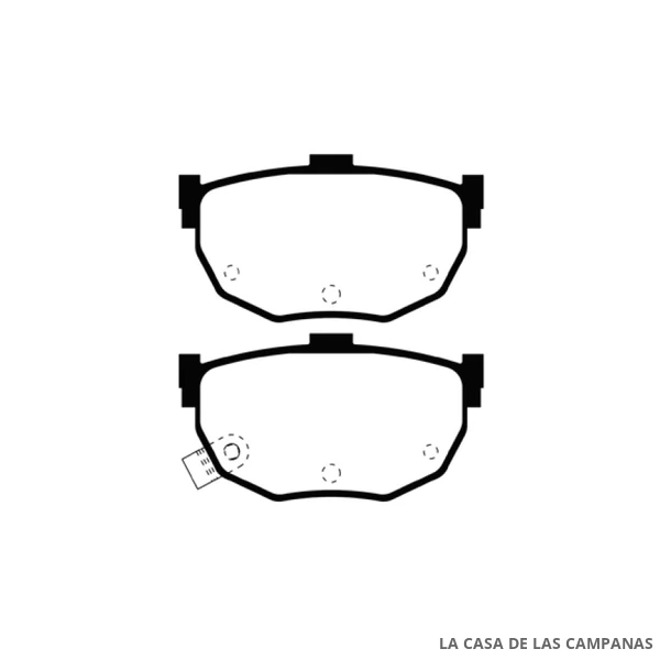 L4617-0M PASTILLAS DE FRENO TRASERO