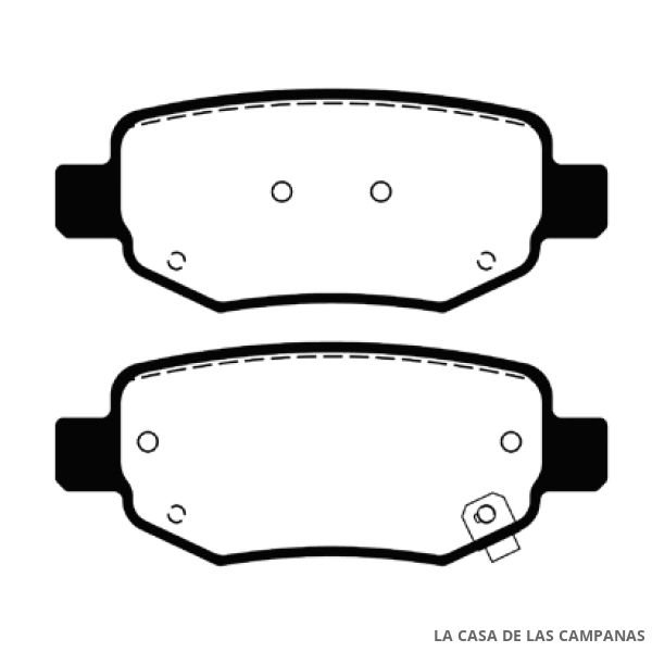 L4893-0ULT PASTILLAS DE FRENO TRASERO