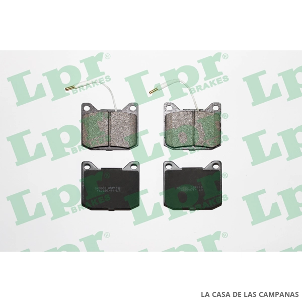 LPR05P118 PASTILLAS DE FRENO DELANTERO - Imagen 2