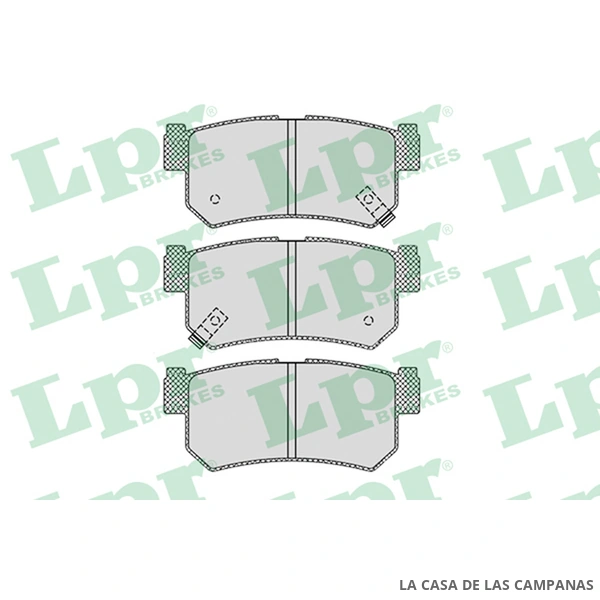 LPR05P1210 PASTILLAS DE FRENO TRASERO