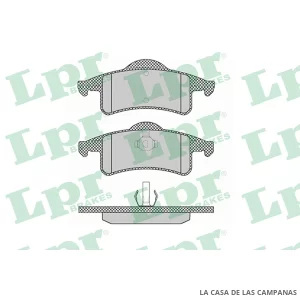 LPR05P1354 PASTILLAS DE FRENO TRASERO