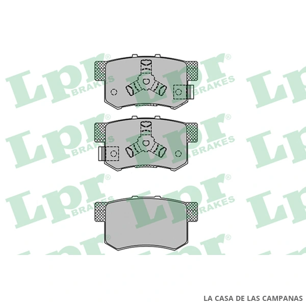LPR05P1404 PASTILLAS DE FRENO TRASERO