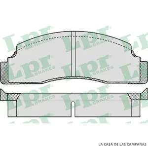 LPR05P142 PASTILLAS DE FRENO DELANTERO