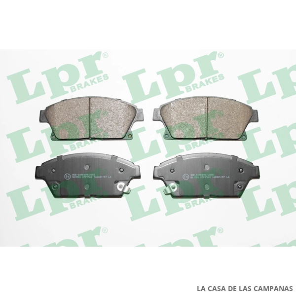 LPR05P1562 PASTILLAS DE FRENO DELANTERO - Imagen 2