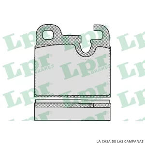 LPR05P203 PASTILLAS DE FRENO TRASERO