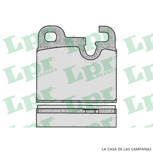 LPR05P203 PASTILLAS DE FRENO TRASERO