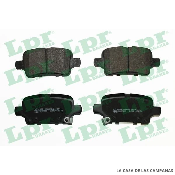 LPR05P2276 JUEGO DE PASTILLAS DE FRENO (X4) TRASERO
