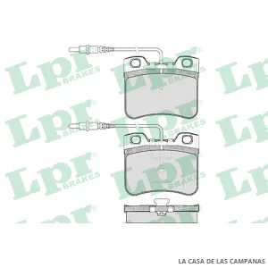 LPR05P283 PASTILLAS DE FRENO DELANTERO