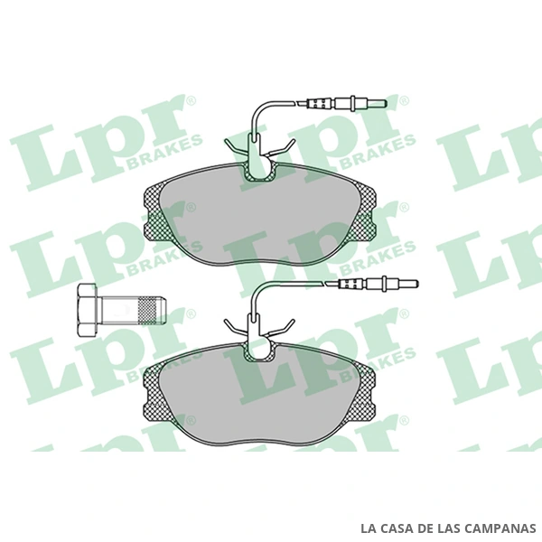 LPR05P498 PASTILLAS DE FRENO DELANTERO