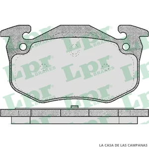 LPR05P582 PASTILLAS DE FRENO TRASERO