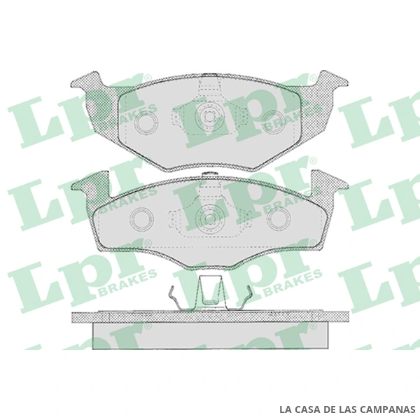 LPR05P627 PASTILLAS DE FRENO DELANTERO