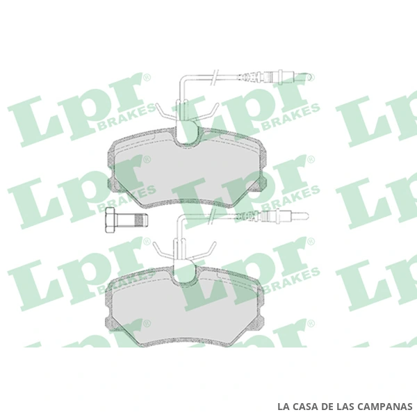 LPR05P636 PASTILLAS DE FRENO DELANTERO