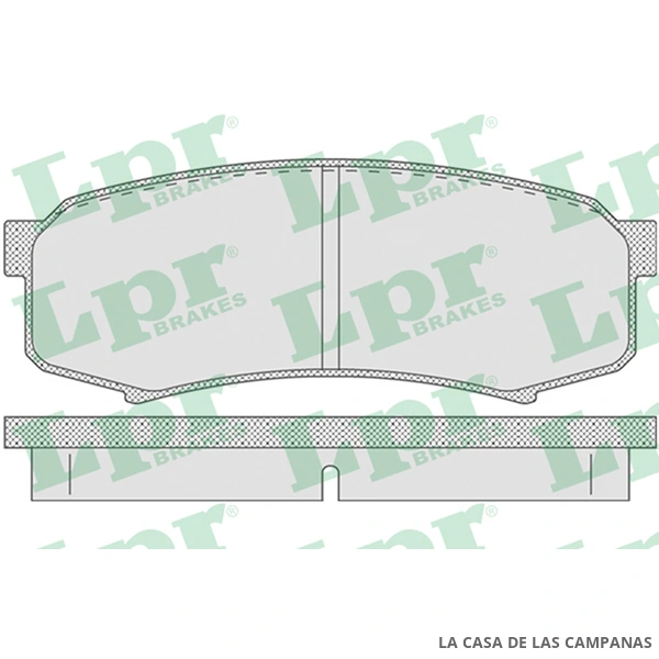 LPR05P749 PASTILLAS DE FRENO TRASERO