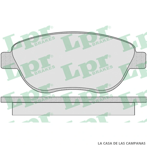 LPR05P807 PASTILLAS DE FRENO DELANTERO