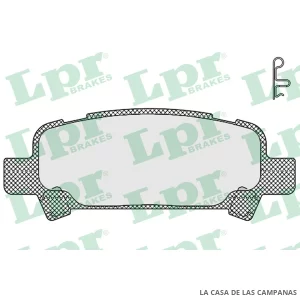 LPR05P838 PASTILLAS DE FRENO TRASERO