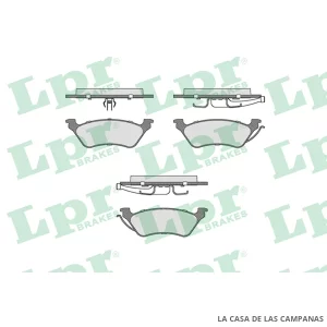 LPR05P912 PASTILLAS DE FRENO TRASERO