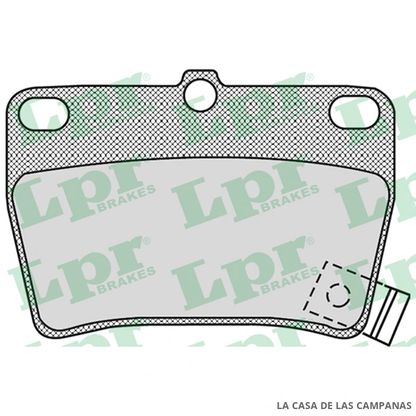 LPR05P997 PASTILLAS DE FRENO TRASERO