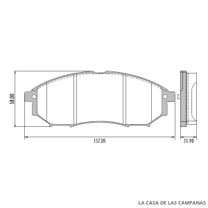 PD-1014 PASTILLAS DE FRENO DELANTERO