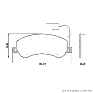PD-1028-B PASTILLAS DE FRENO DELANTERO
