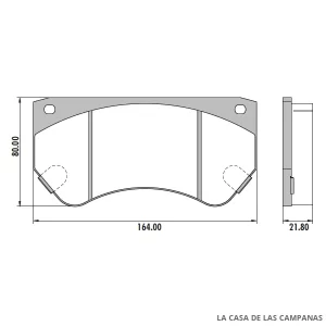 PD-103 PASTILLAS DE FRENO DELANTERO