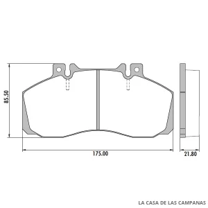 PD-104 PASTILLAS DE FRENO DELANTERO