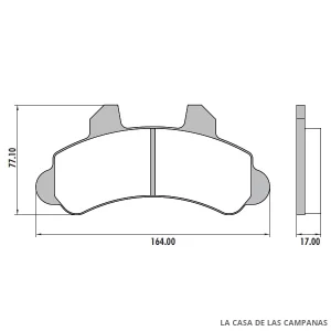 PD-105 PASTILLAS DE FRENO DELANTERO