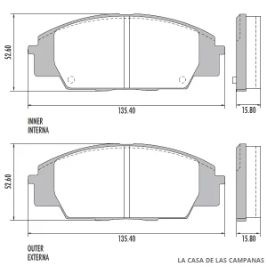 PD-1052 PASTILLAS DE FRENO DELANTERO
