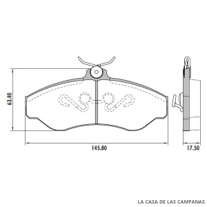 PD-107 PASTILLAS DE FRENO DELANTERO