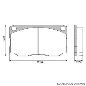 PD-109 PASTILLAS DE FRENO DELANTERO