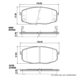 PD-1092 PASTILLAS DE FRENO DELANTERO