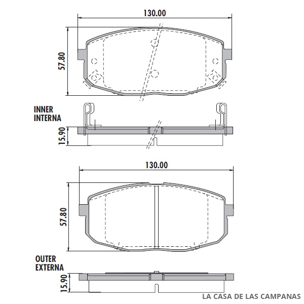 PD-1092 PASTILLAS DE FRENO DELANTERO