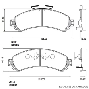 PD-110 PASTILLAS DE FRENO DELANTERO