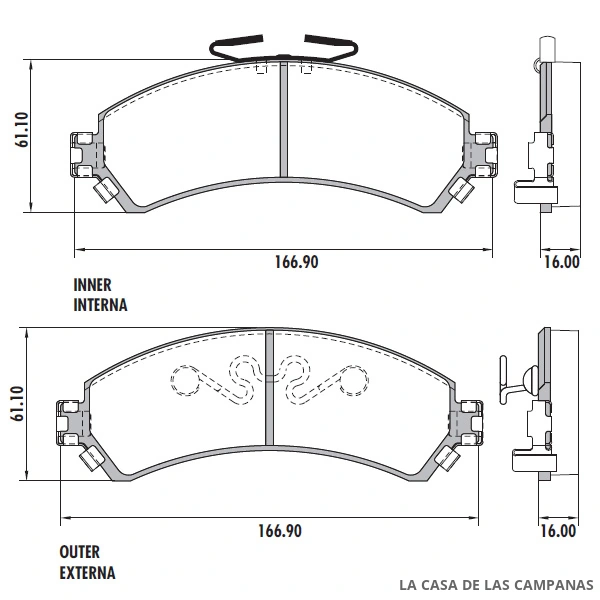 PD-110 PASTILLAS DE FRENO DELANTERO