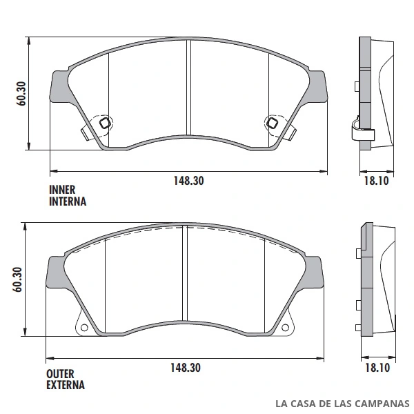 PD-1101 PASTILLAS DE FRENO DELANTERO